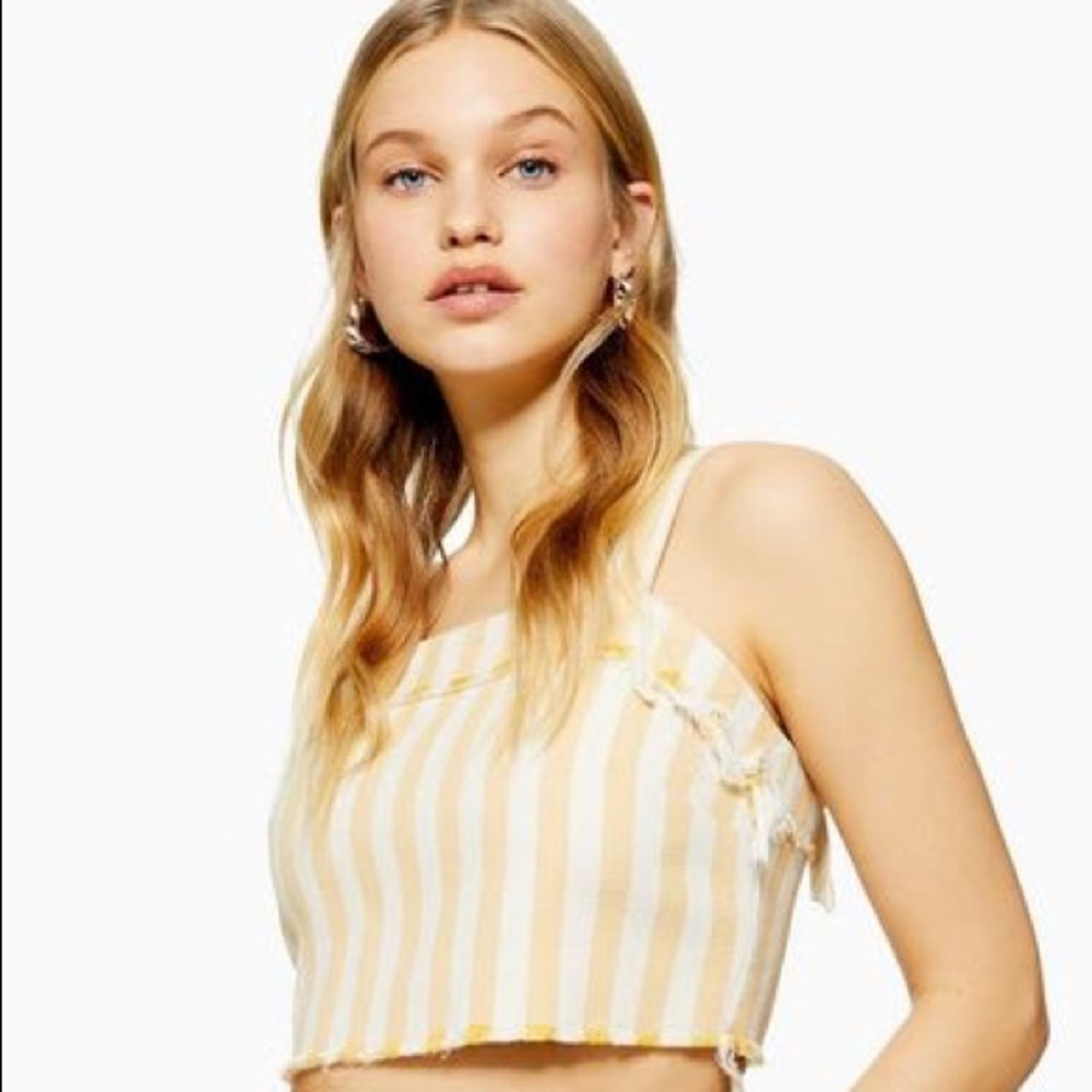 [NWT] TOPSHOP Stripe Crop Top